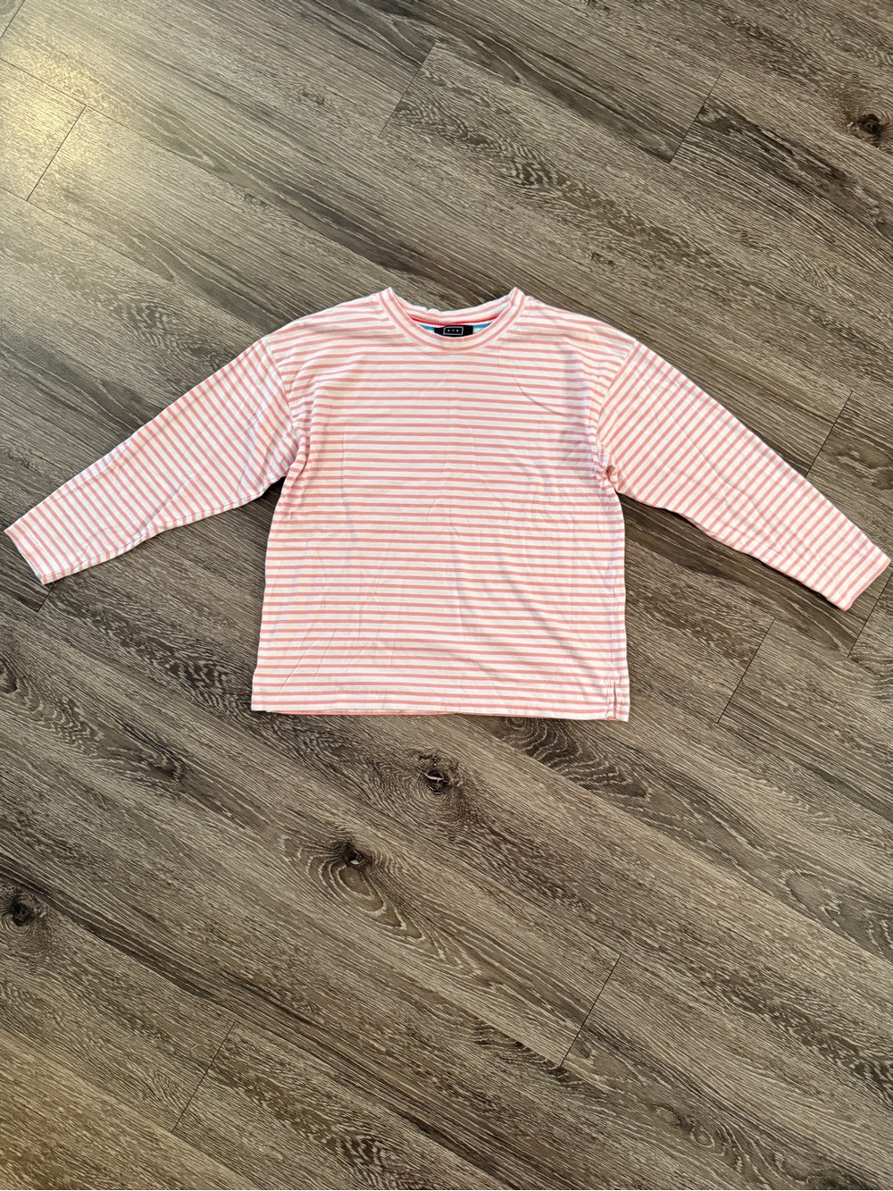 AYR Pink and White Striped Long Sleeve